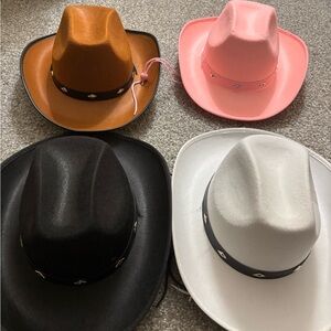 Set of Four Cowboy Hats